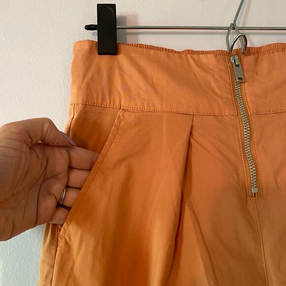 Nike Orange Wide Leg Sweatpants High Rise Streetwear Women's size Small - Picture 5 of 13